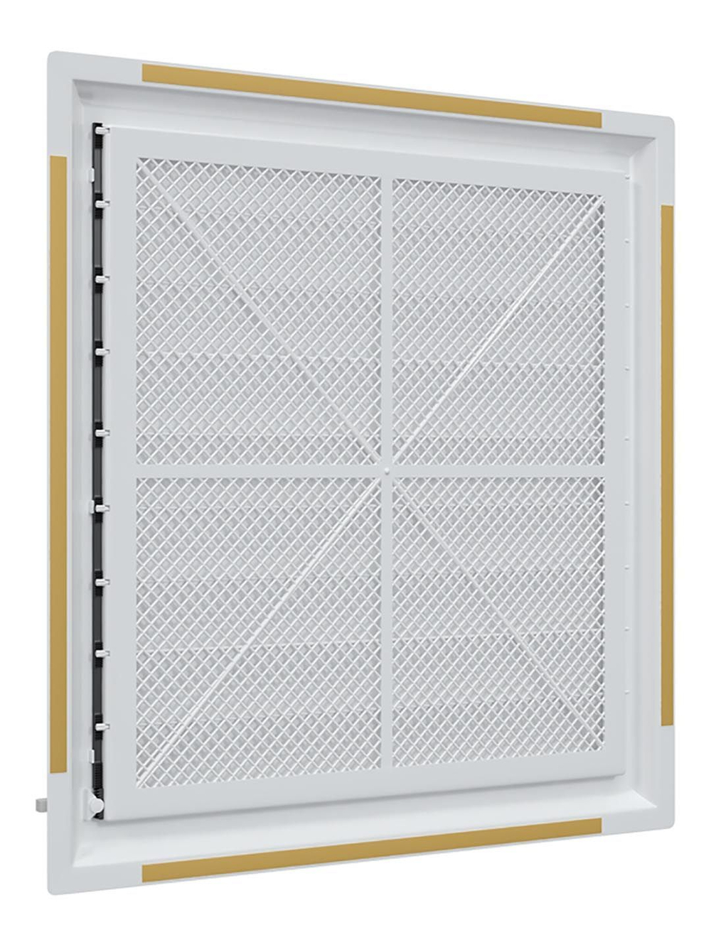 Решетка вентиляционная AIRVENT регулируемая жалюзи 452х483 пластик ERA