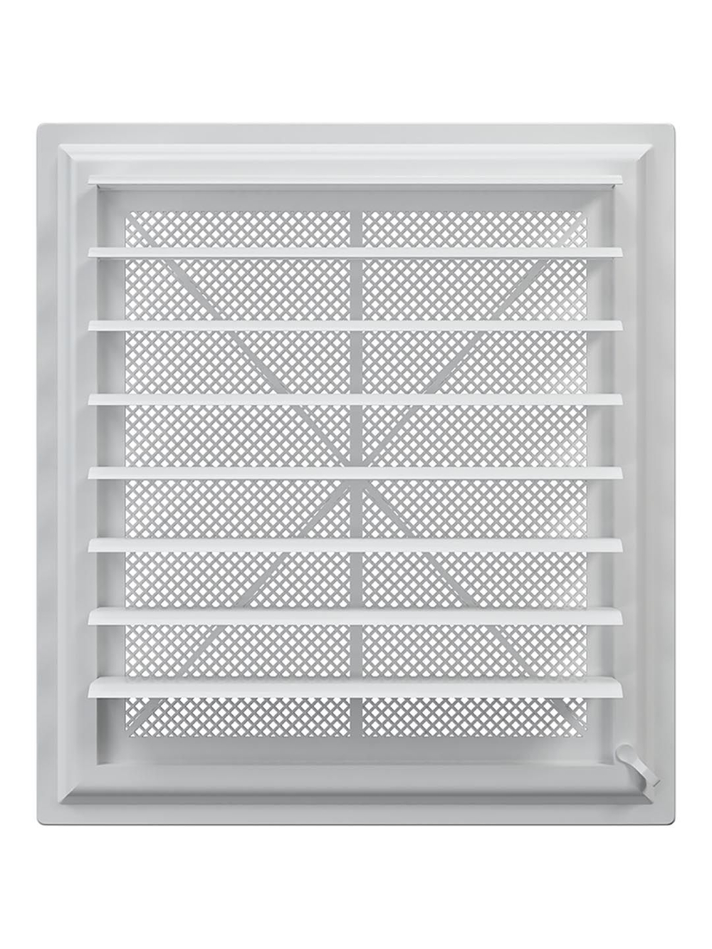 Решетка вентиляционная AIRVENT регулируемая жалюзи 402х442 пластик ERA