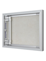 Люк ревизионный D Ceramo Optimum 500х400 скрыт.монтаж петля алюминий EVECS
