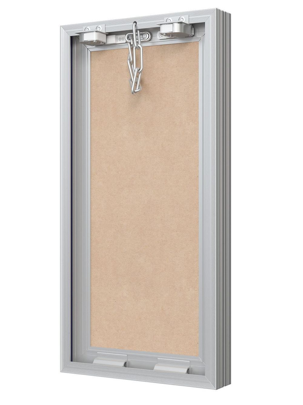 Люк ревизионный D Ceramo Base 200х400 скрыт.монтаж съемный алюминий EVECS