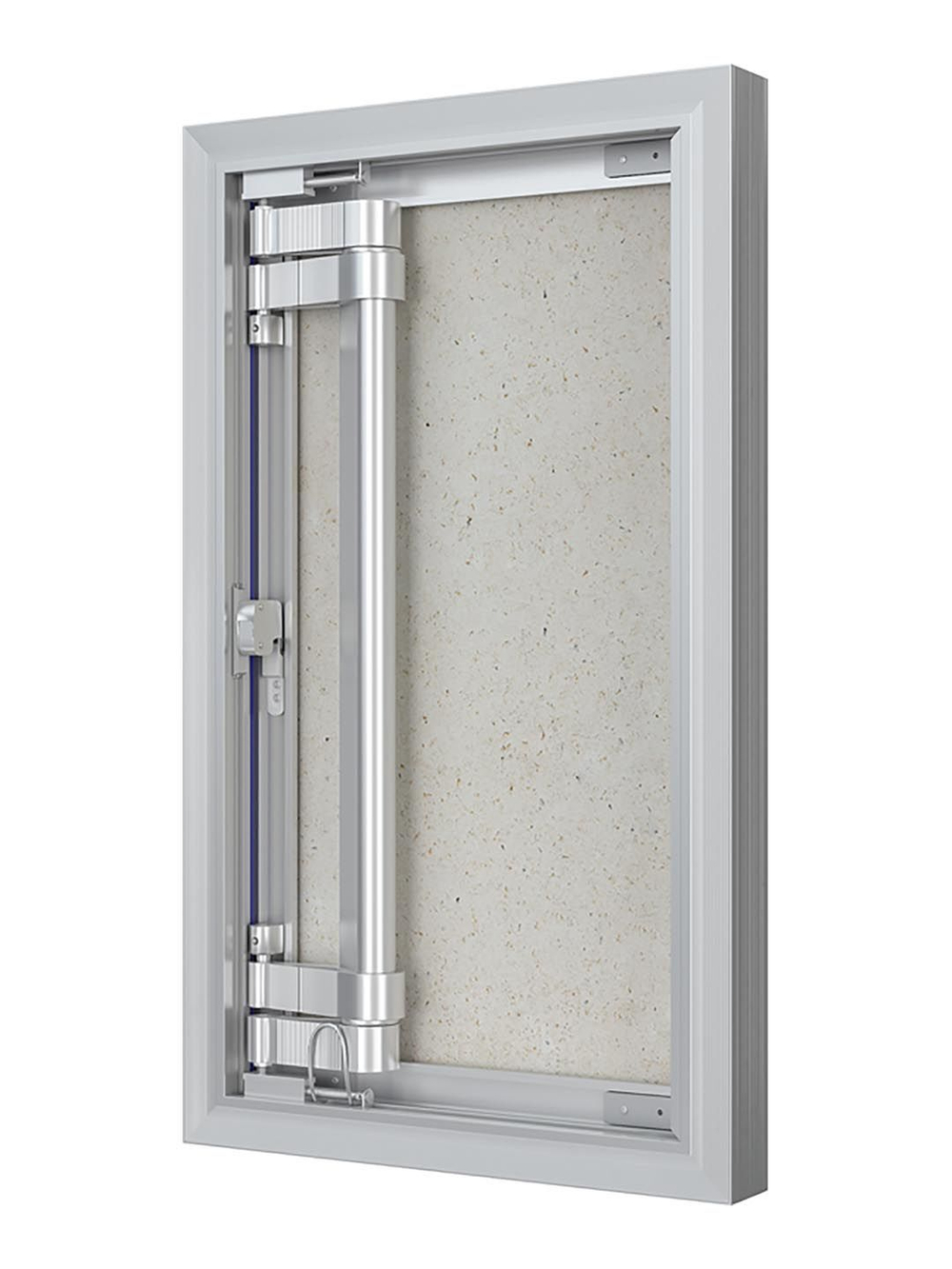 Люк ревизионный D Ceramo Optimum 300х500 скрыт.монтаж петля алюминий EVECS