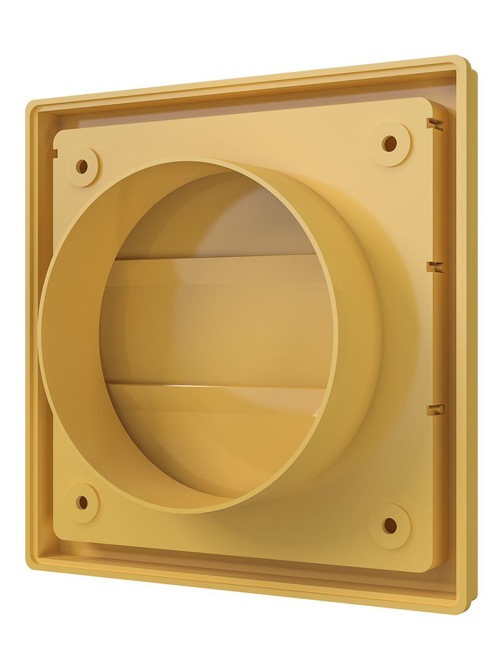 Выход стенной КФ фланец D100 жалюзи 150x150 ASA бежевый ERA