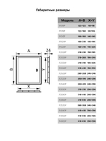 Люк ревизионный ЛР фланец 146х146 ручка 168х168 пластик EVECS
