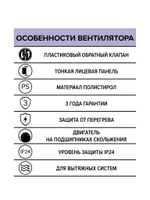 Вентилятор накладной A D125 обр.клапан AURAMAX