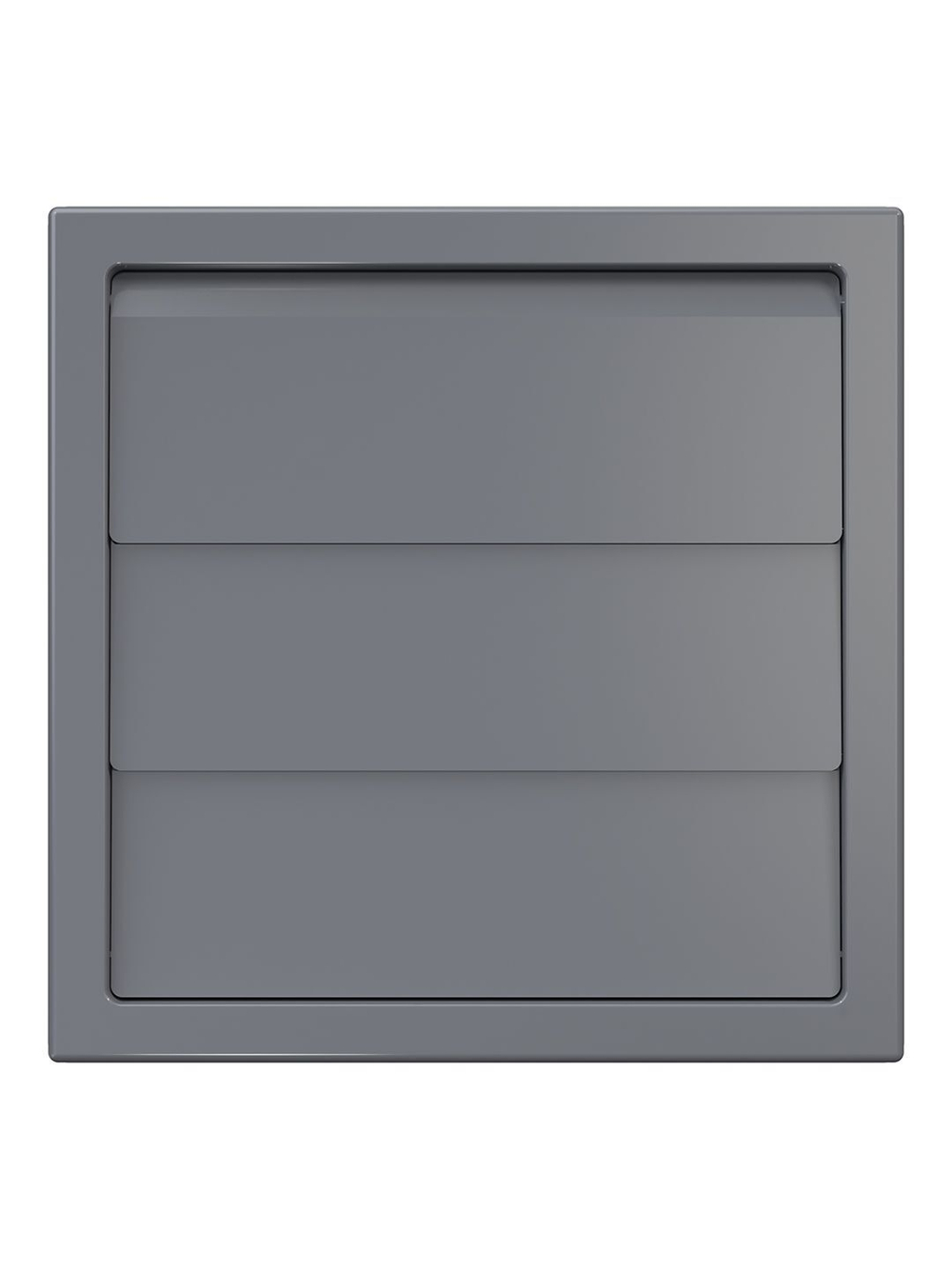 Выход стенной КФ фланец D125 жалюзи 150x150 ASA серый ERA