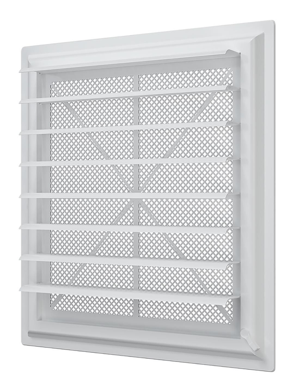 Решетка вентиляционная AIRVENT регулируемая жалюзи 402х442 пластик ERA