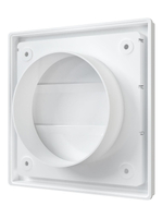 Выход стенной КФ фланец D100 жалюзи 150x150 ASA ERA