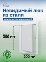 Люк ревизионный ЛТМ фланец 200х300 ручка магнит 260х360 окраш.сталь EVECS