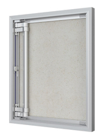 Люк ревизионный D Ceramo Optimum 500х600 скрыт.монтаж петля алюминий EVECS