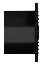 Вентилятор накладной SLIM D125 обр.клапан черный глянцевый DICITI