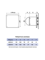 Панель AEON D100/125 175х175 пластик белый DICITI