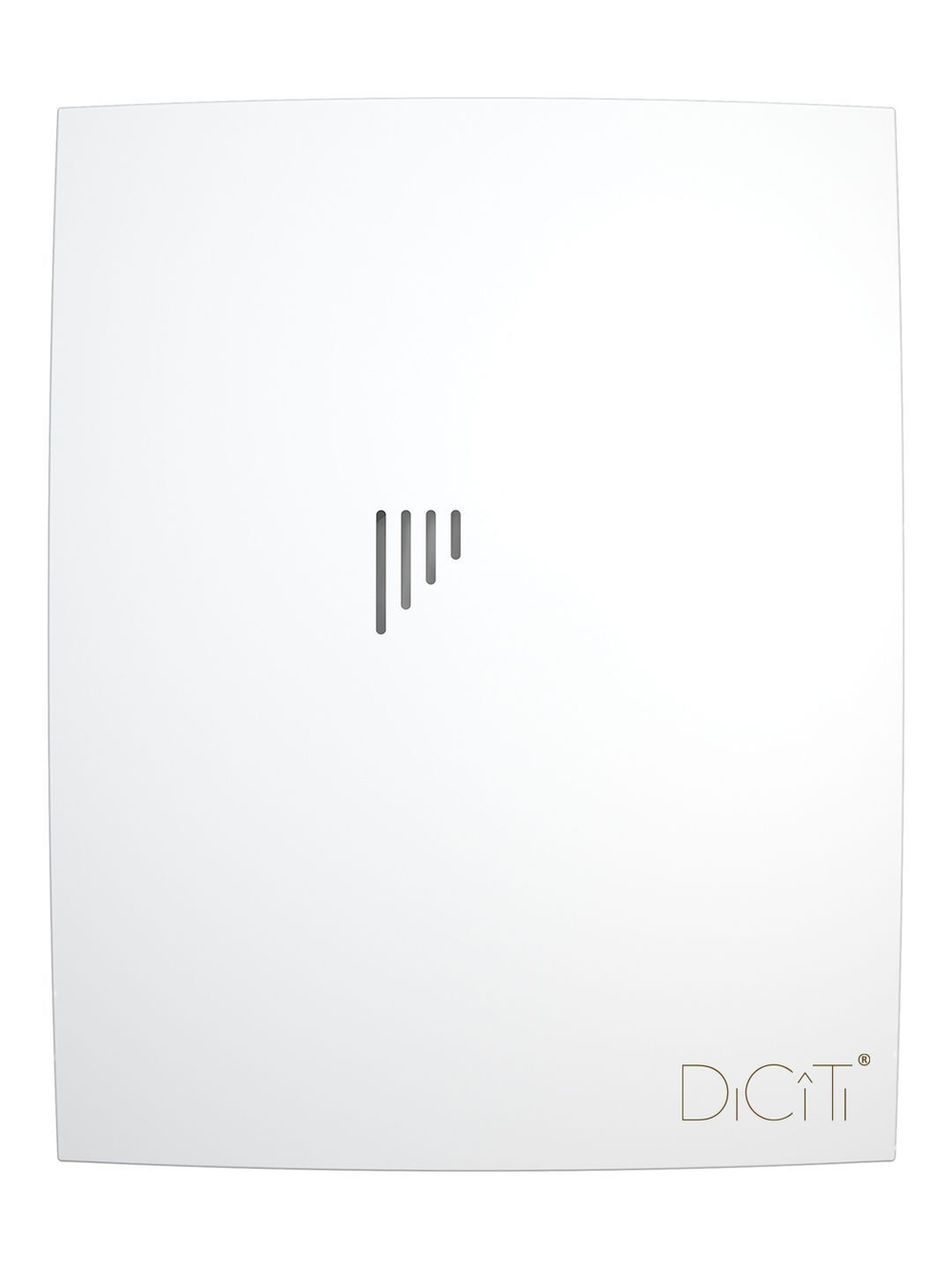 Вентилятор накладной BREEZE D100 обр.клапан белый матовый DICITI