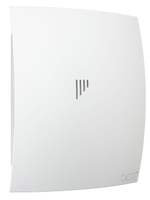 Вентилятор накладной BREEZE D125 обр.клапан белый матовый DICITI