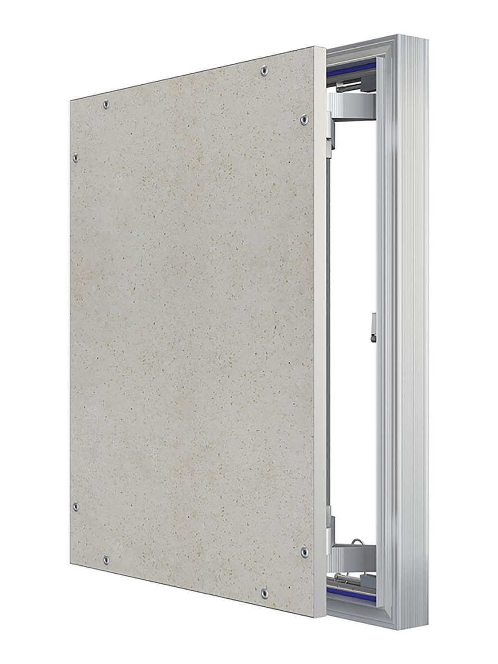 Люк ревизионный D Ceramo Optimum 400х500 скрыт.монтаж петля алюминий EVECS